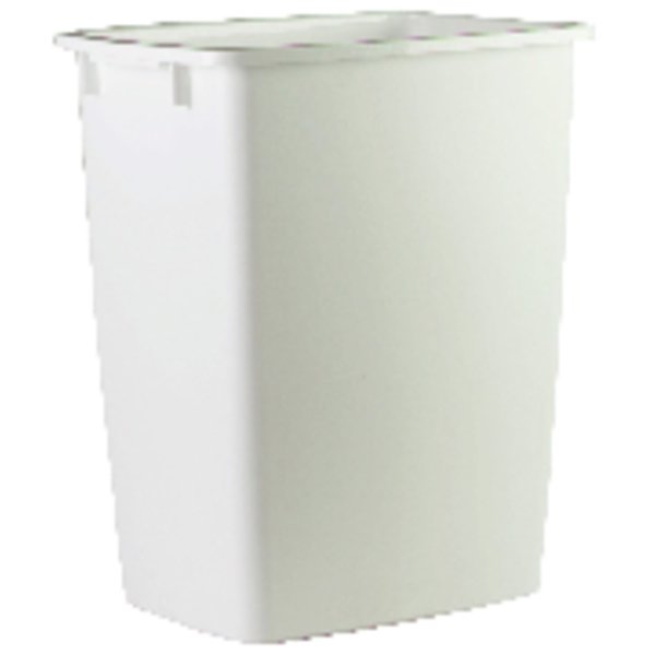 Rubbermaid 9 gal White Plastic Open Top Trash Can 2806-TP-WHT